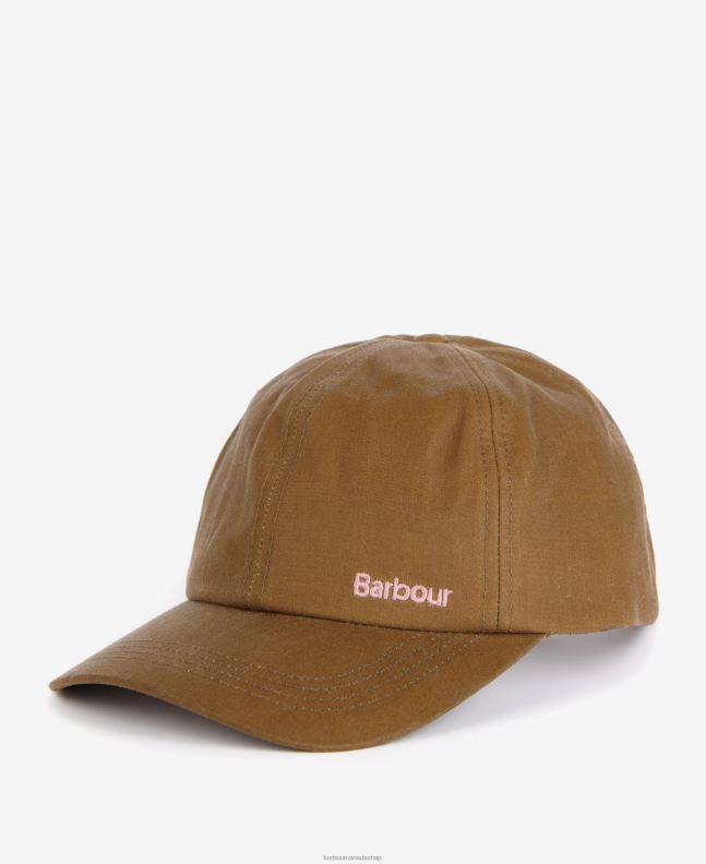 Barbour Accessories Women Sand Belsay Waxed Sports Cap 2BB2F2437
