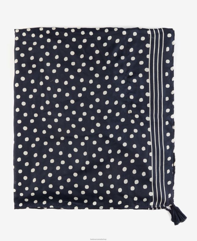 Barbour Accessories Women Classic Navy Polka Dot Beach Kaftan 2BB2F2460