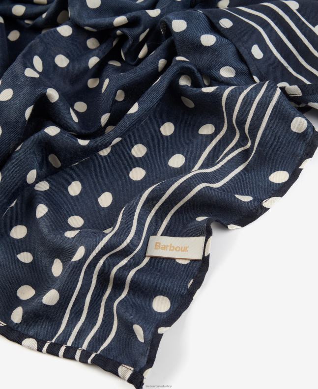 Barbour Accessories Women Classic Navy Polka Dot Beach Kaftan 2BB2F2460