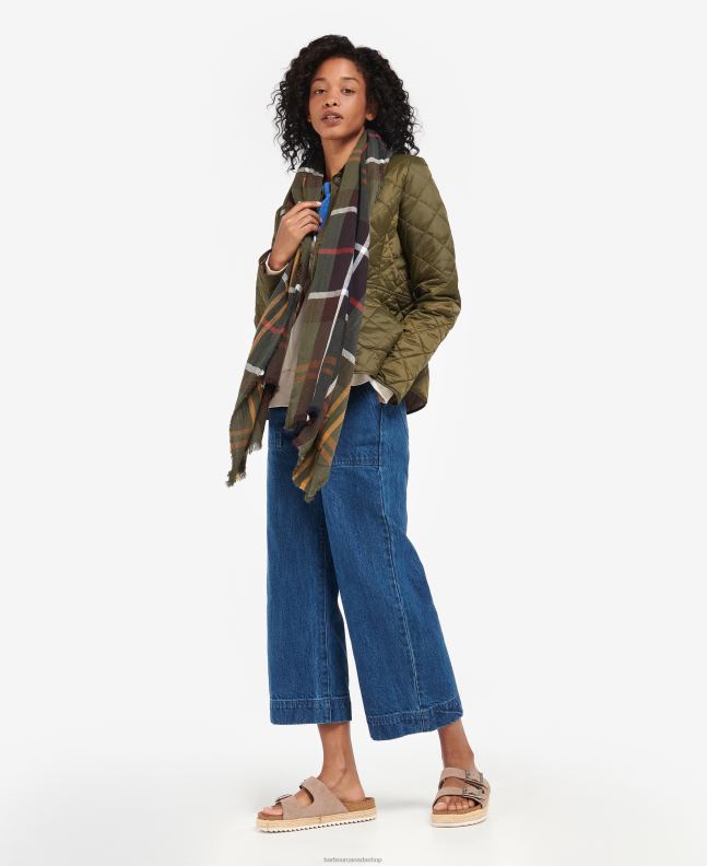 Barbour Accessories Women Iris/Navy Lucinda Tartan Scarf 2BB2F2447