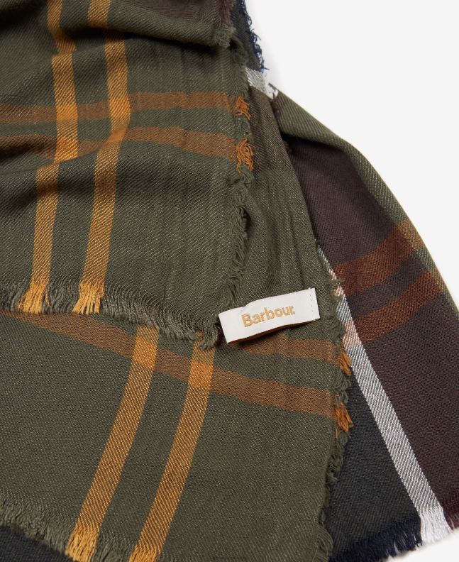 Barbour Accessories Women Iris/Navy Lucinda Tartan Scarf 2BB2F2447