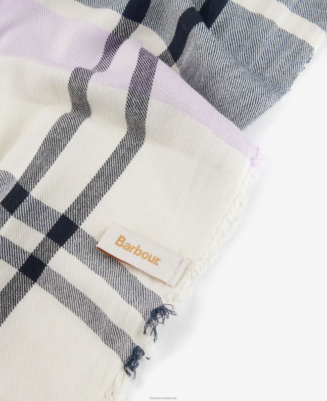 Barbour Accessories Women Iris/Navy Lucinda Tartan Scarf 2BB2F2452