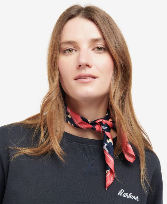 Barbour Accessories Women Navy/Dog Dog-Print Square Scarf 2BB2F2451