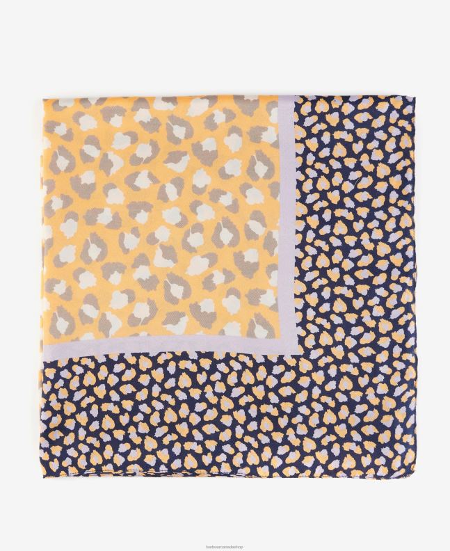 Barbour Accessories Women Papaya Animal Print Scarf 2BB2F2455