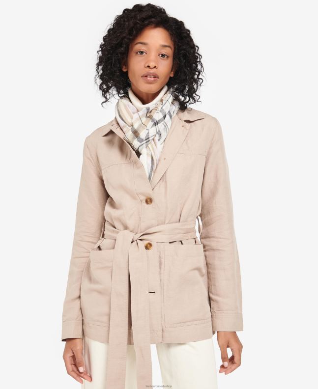 Barbour Accessories Women Whisper White Erin Tartan Scarf 2BB2F2444