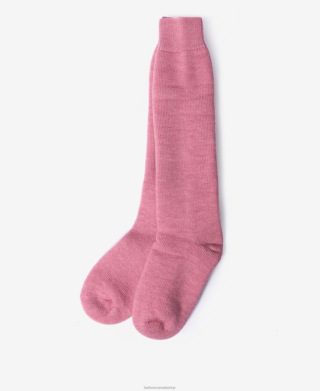 Barbour Accessories Women Raspberry Wellington Knee Socks 2BB2F2465