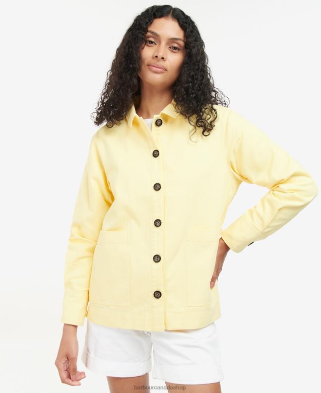 Barbour Clothing Women Buttermilk Leilani Overshirt 2BB2F1612
