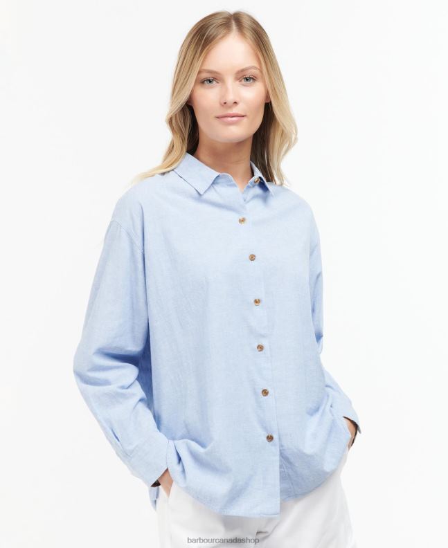 Barbour Clothing Women Chambray Rutherglen Shirt 2BB2F1595