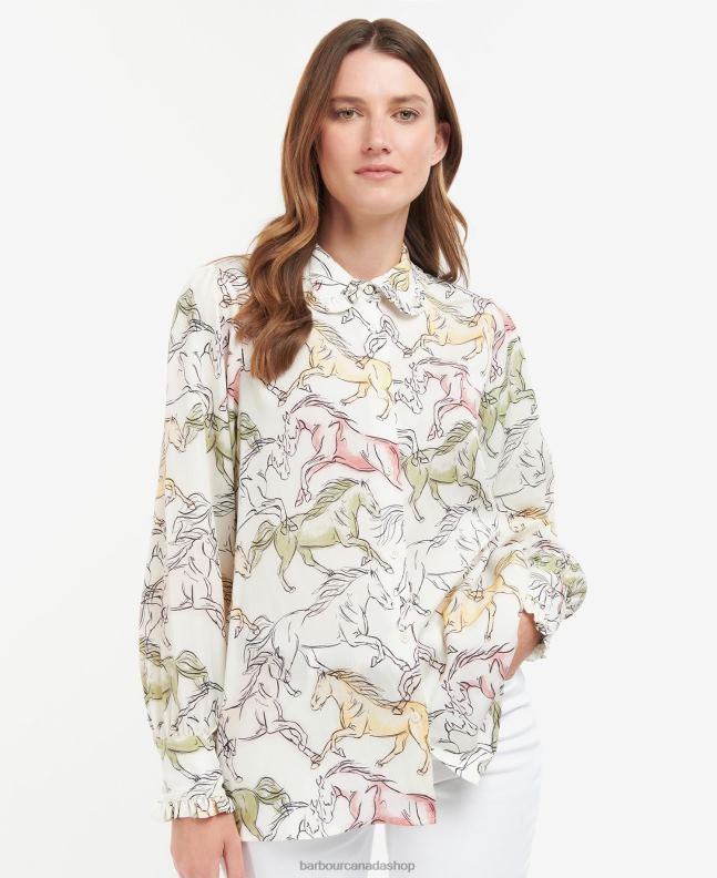 Barbour Clothing Women Classic Multi Honeysuckle Shirt 2BB2F1589