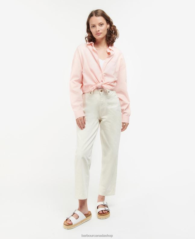 Barbour Clothing Women Classic Pink Summer Kenmore Shirt 2BB2F1630