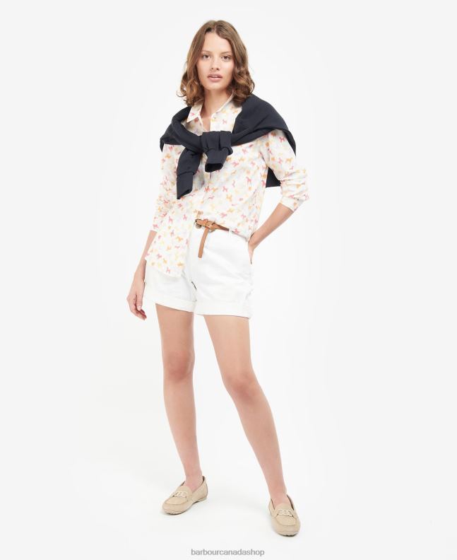 Barbour Clothing Women Cloud/Multi Dog Print Safari Shirt 2BB2F1598