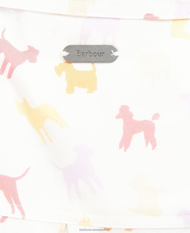 Barbour Clothing Women Cloud/Multi Dog Print Safari Shirt 2BB2F1598