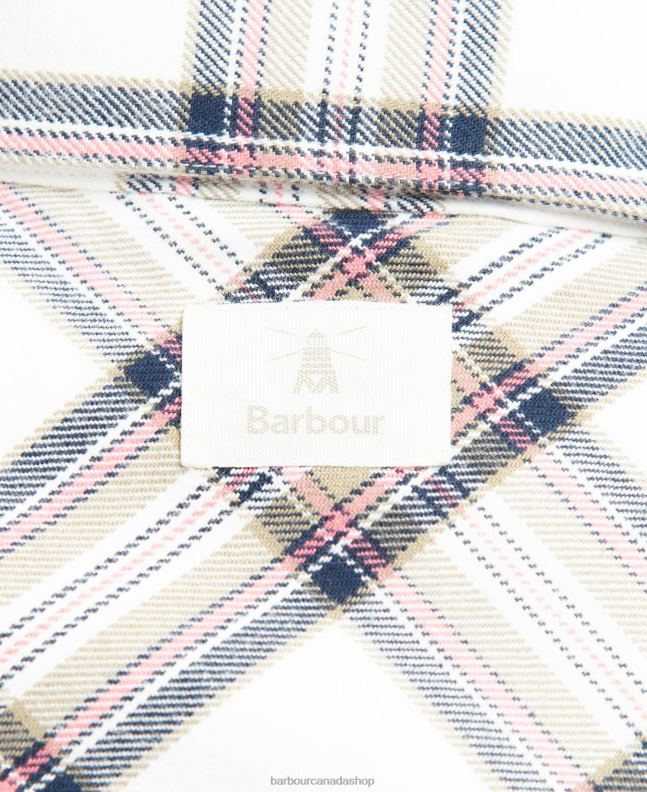 Barbour Clothing Women Cloud/Navy Coraline Overshirt 2BB2F1601