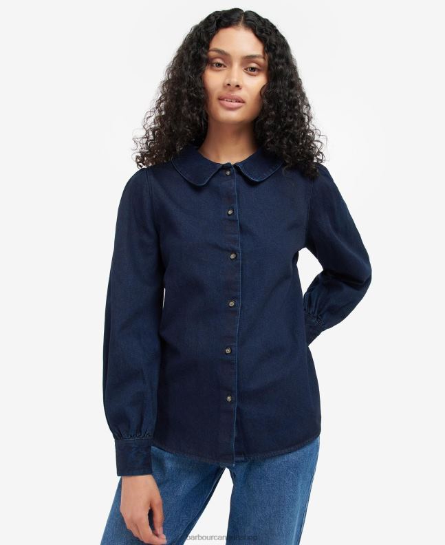 Barbour Clothing Women Indigo Maara Shirt 2BB2F1619