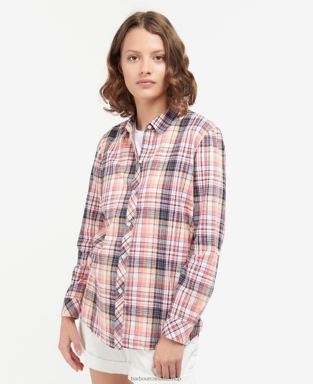 Barbour Clothing Women Navy Check Seaglow Shirt 2BB2F1633