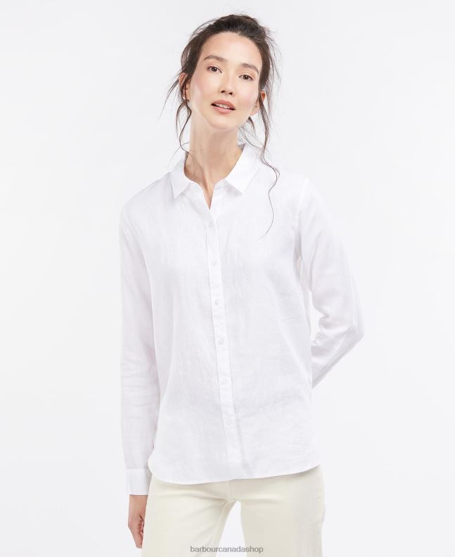 Barbour Clothing Women Navy/White Marine Shirt 2BB2F1586