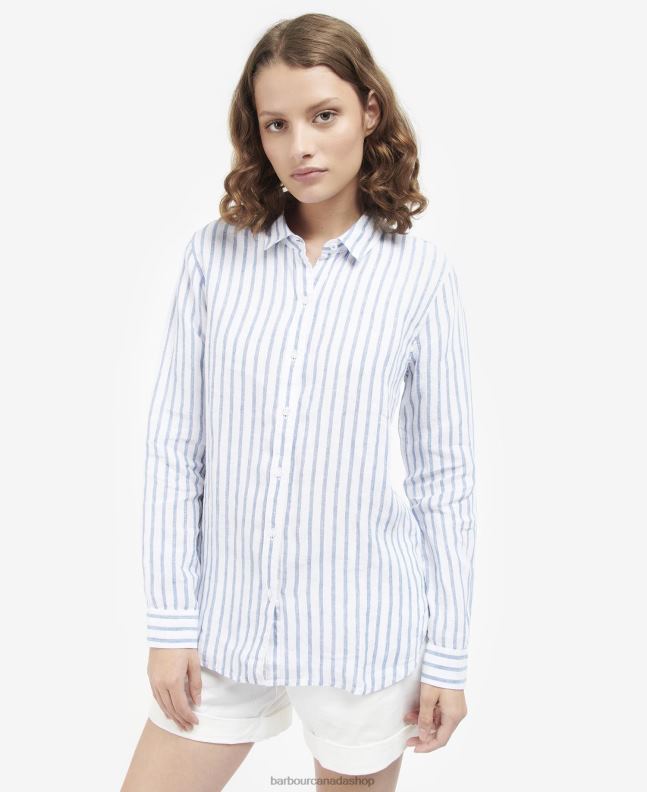 Barbour Clothing Women Pink Punch Marine Shirt 2BB2F1638