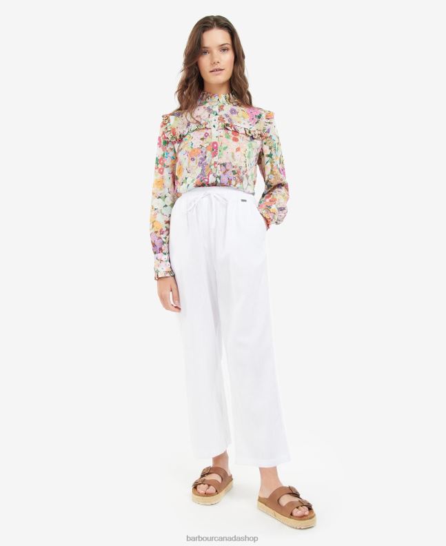 Barbour x House of Hackney Clothing Women Hollyhocks Spring Balcome Shirt 2BB2F1635