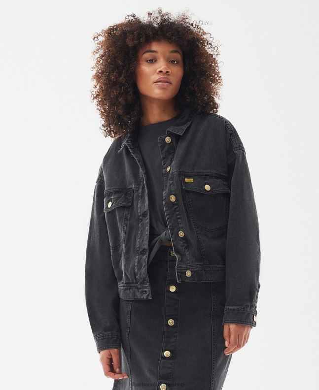 Barbour Clothing Women Pebble Lorimer Denim Jacket 2BB2F1602