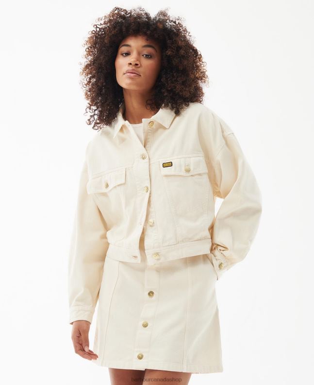 Barbour Clothing Women Pebble Lorimer Denim Jacket 2BB2F1613