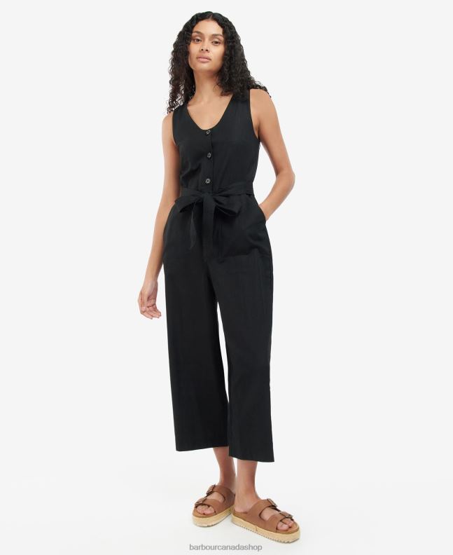 Barbour Clothing Women Black Penrose Jumpsuit 2BB2F1851