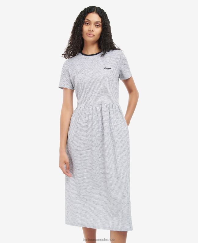 Barbour Clothing Women Black/White Ellewood Dress 2BB2F1832