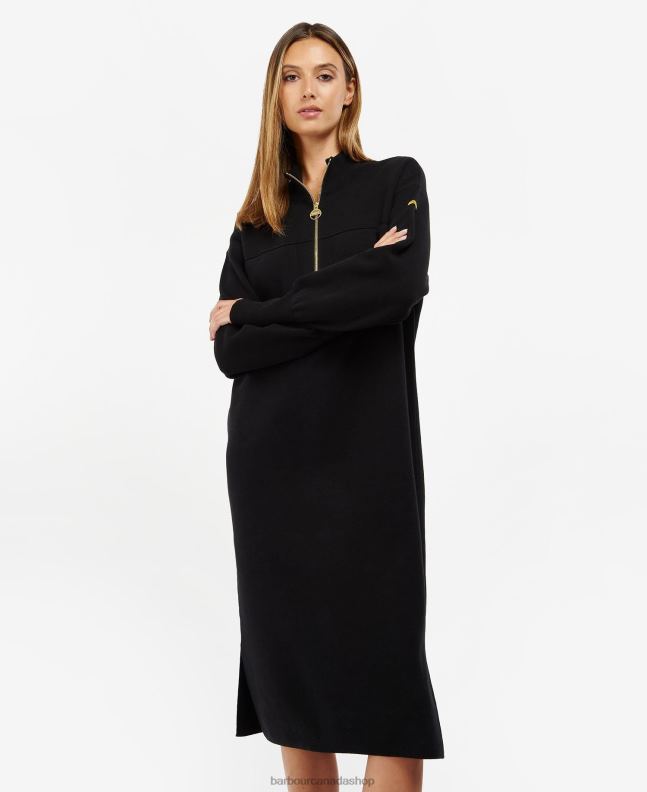 Barbour Clothing Women Classic Black Carmona Dress 2BB2F1879
