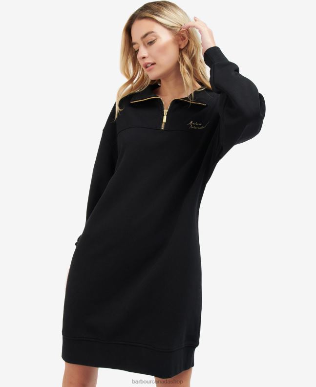Barbour Clothing Women Classic Black Fenway Dress 2BB2F1902