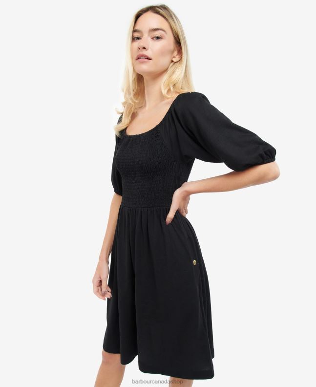 Barbour Clothing Women Classic Black Galica Dress 2BB2F1893