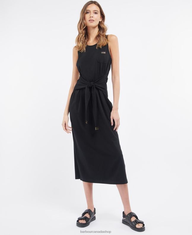 Barbour Clothing Women Classic Black Morgan Dress 2BB2F1818