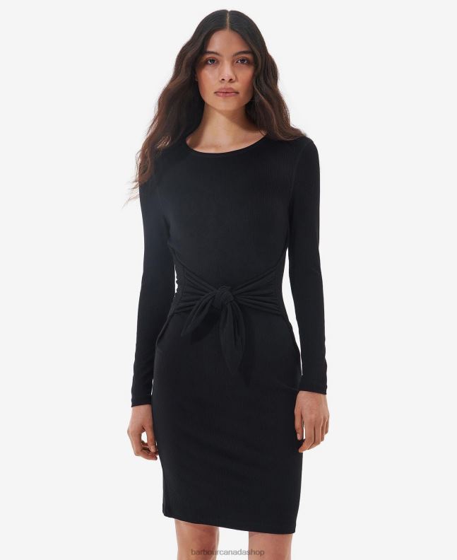 Barbour Clothing Women Classic Black Woodvale Dress 2BB2F1868