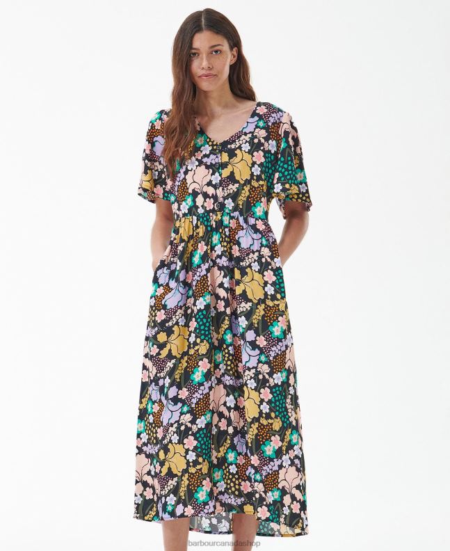 Barbour Clothing Women Classic Multi Acanthus Maxi Dress 2BB2F1837