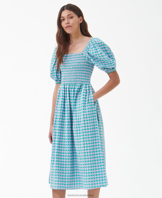 Barbour Clothing Women Classic Multi Geranium Midi Dress 2BB2F1848