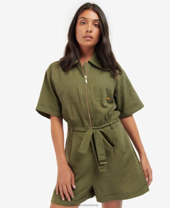 Barbour Clothing Women Iced Pistachio Reyes Playsuit 2BB2F1900