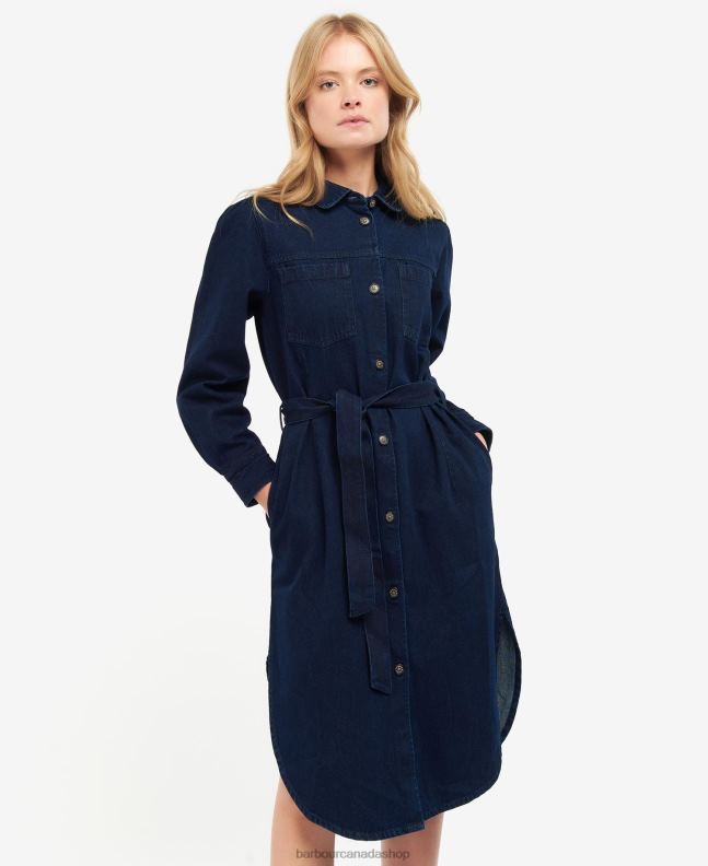 Barbour Clothing Women Indigo Adria Dress 2BB2F1903