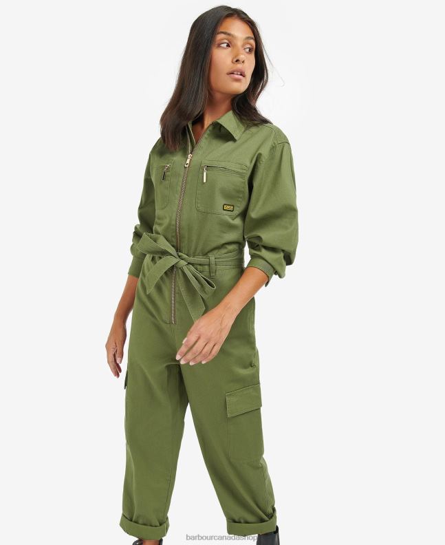 Barbour Clothing Women Midnight Green Rossin Jumpsuit 2BB2F1839
