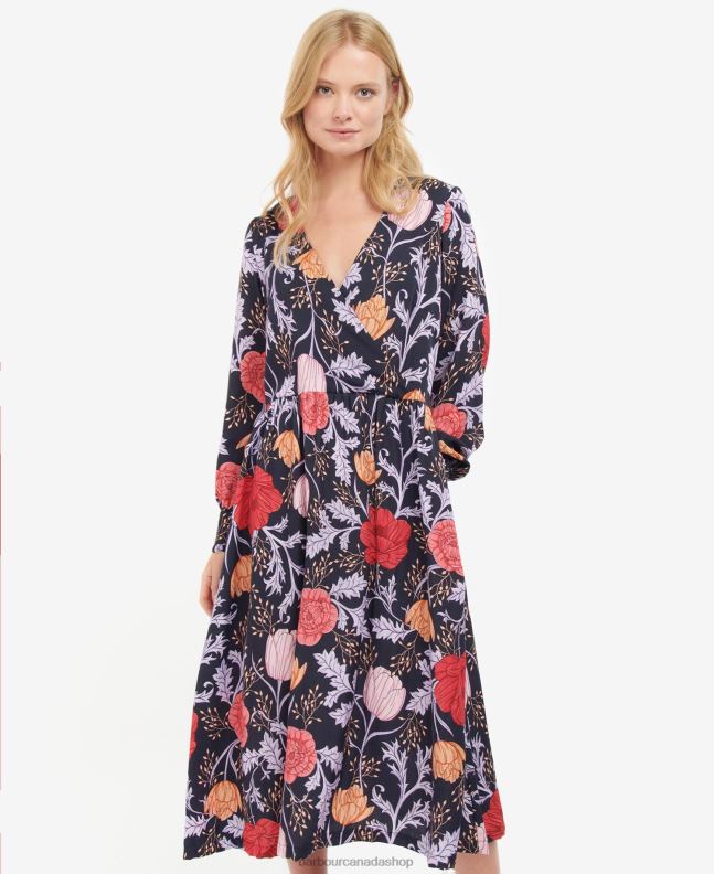 Barbour Clothing Women Navy Floral Nahla Dress 2BB2F1864