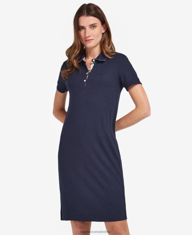 Barbour Clothing Women Navy/Indigo Tartan Polo Dress 2BB2F1898