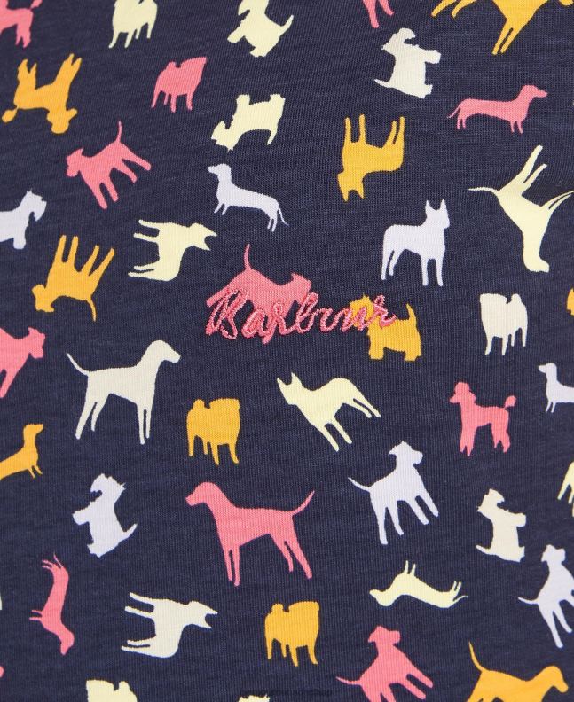 Barbour Clothing Women Navy Story Print Harewood Print Dress 2BB2F1897