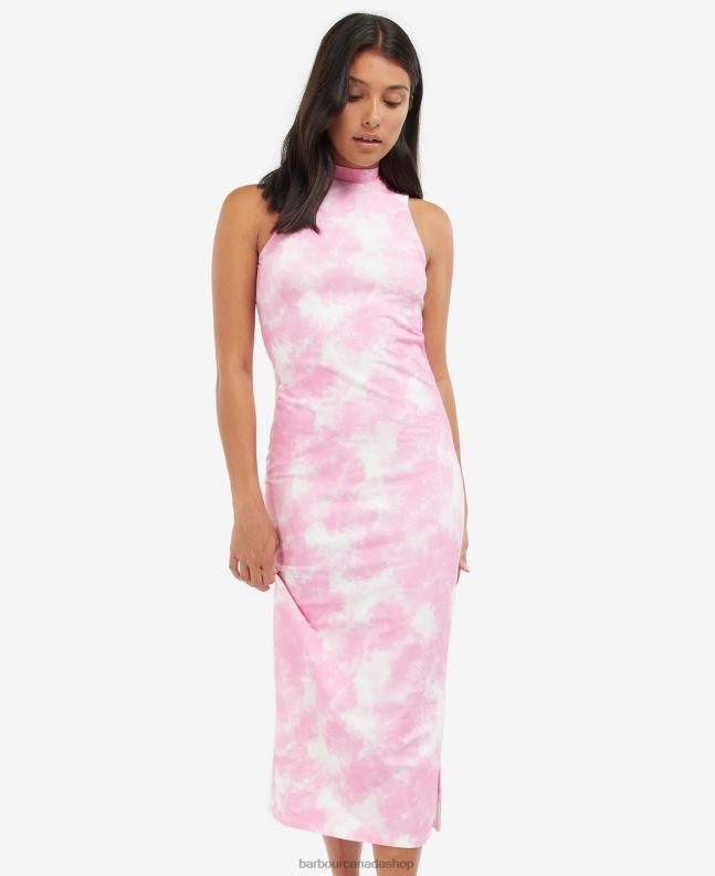 Barbour Clothing Women Pink Crush Multi Chinetti Dress 2BB2F1894
