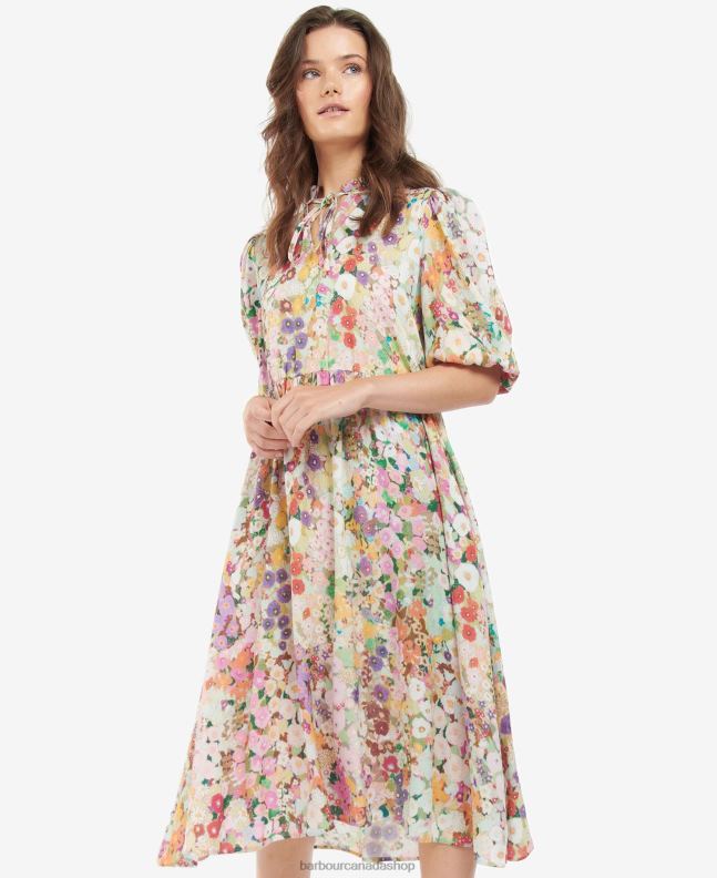 Barbour x House of Hackney Clothing Women Hollyhocks Spring Balcome Dress 2BB2F1908