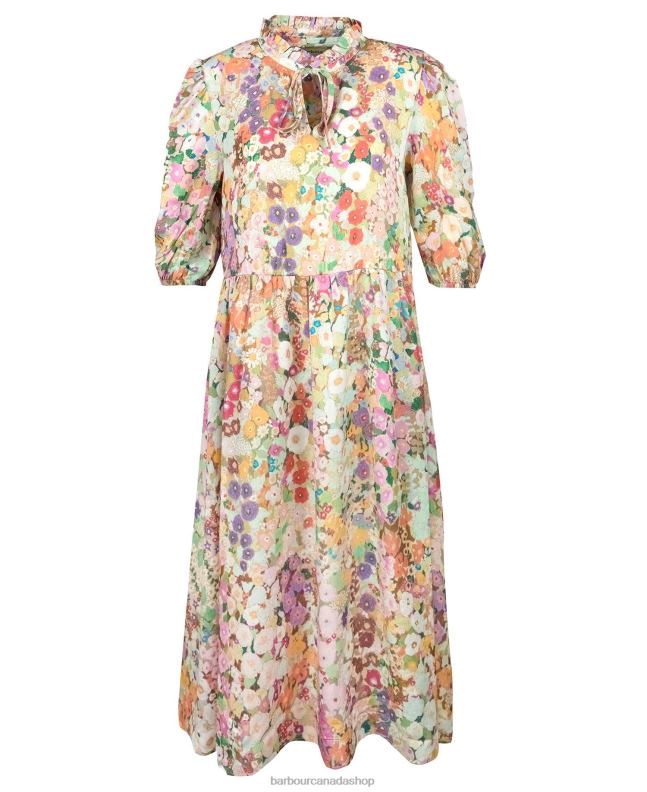 Barbour x House of Hackney Clothing Women Hollyhocks Spring Balcome Dress 2BB2F1908
