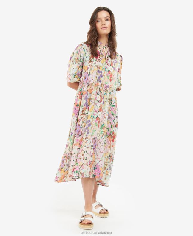 Barbour x House of Hackney Clothing Women Hollyhocks Spring Balcome Dress 2BB2F1908