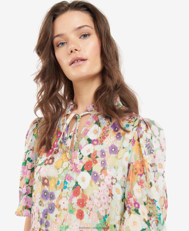 Barbour x House of Hackney Clothing Women Hollyhocks Spring Balcome Dress 2BB2F1908