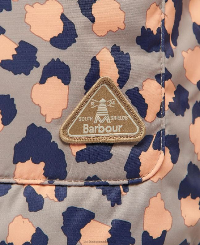 Barbour Clothing Women Eternal Ink/Light Trench Starling Print Printed Reversible Apia Gilet 2BB2F1563