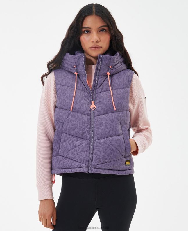 Barbour Clothing Women Moonscape print Printed Halton Gilet 2BB2F1569