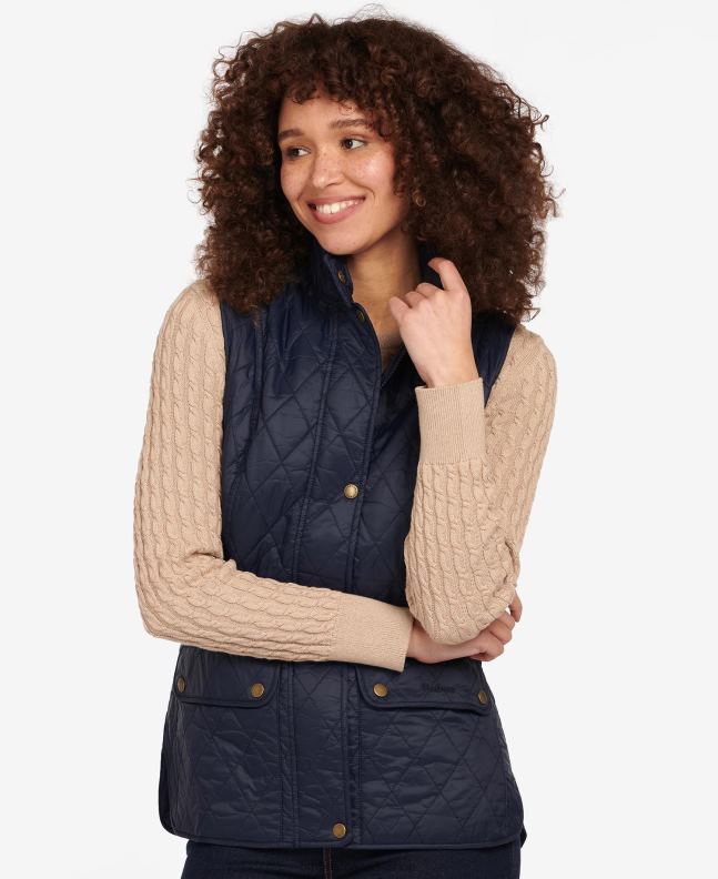 Barbour Clothing Women Navy Otterburn Gilet 2BB2F1547