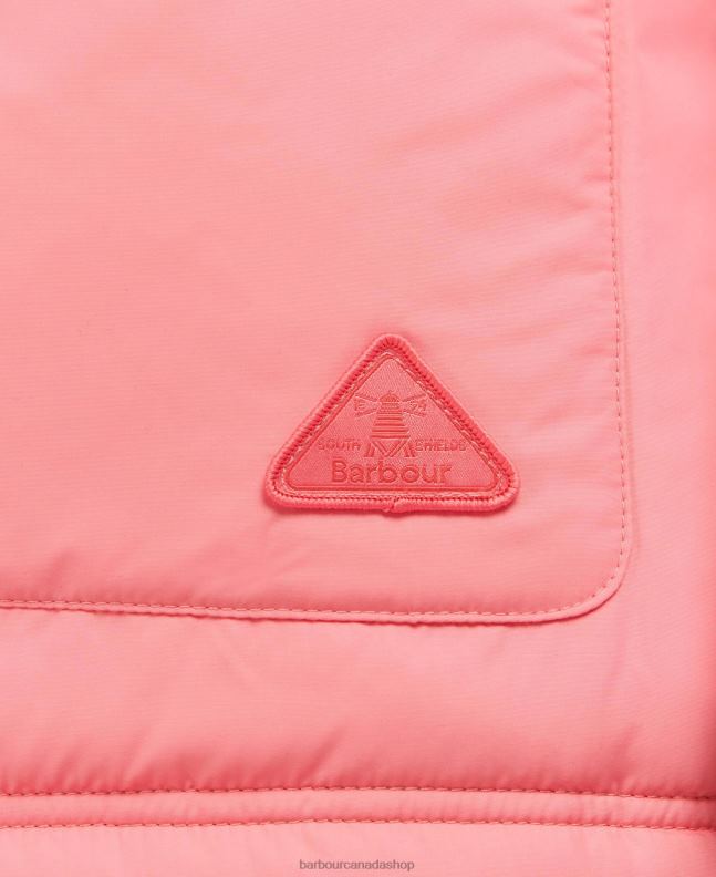 Barbour Clothing Women Olive Tree/Pink Punch Reversible Apia Gilet 2BB2F1566