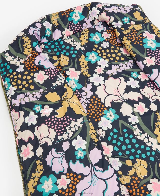 Barbour Clothing Women Olivine/BoTanical Wonder Print Acanthus Reversible Gilet 2BB2F1554