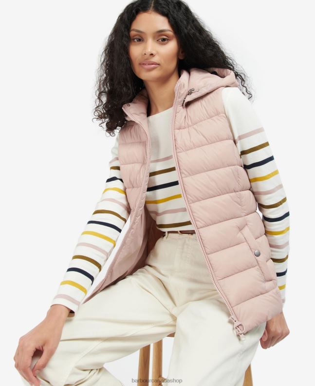 Barbour Clothing Women Rose Quartz Shaw Gilet 2BB2F1573